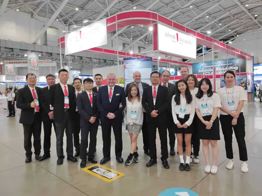 High-precision PCB drilling machine in operation at Schmoll Asia